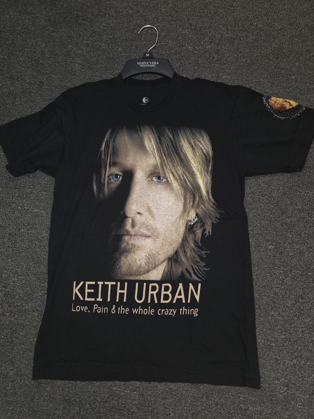 2007 World Tour Keith Urban Black Graphic Concert Tee